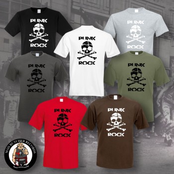 PUNK ROCK SKULL T-SHIRT