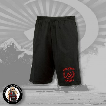 RED ACTION ANTIFA SHORTS