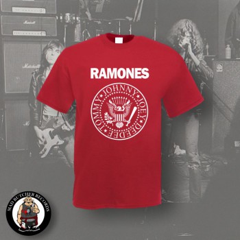 RAMONES LOGO SHIRT L / ROT