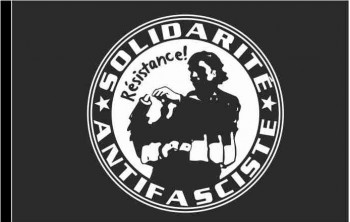 SOLIDARITE ANTIFASCISTE FLAGGE