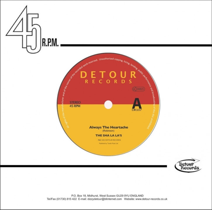 SHA LA LA'S, THE - Always The Heartache 7