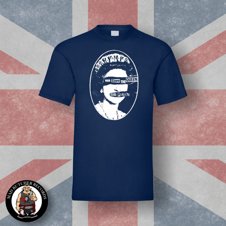 SEX PISTOLS GOD SAVE THE QUEEN T-SHIRT XL / navy