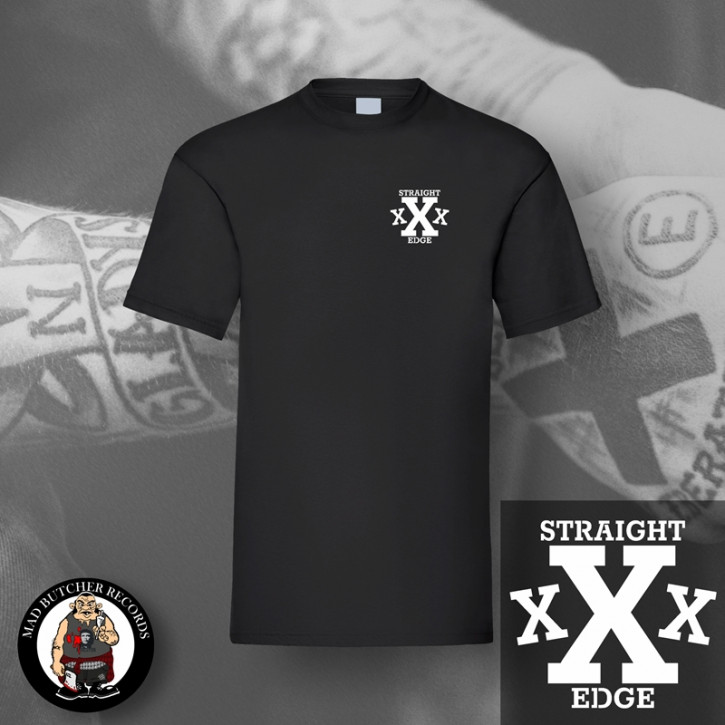 STRAIGHT EDGE XXX SMALL T-SHIRT Black / S