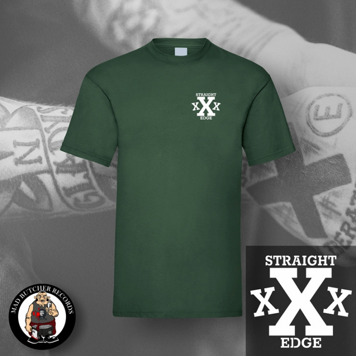STRAIGHT EDGE XXX SMALL T-SHIRT S / BOTTLEGREEN