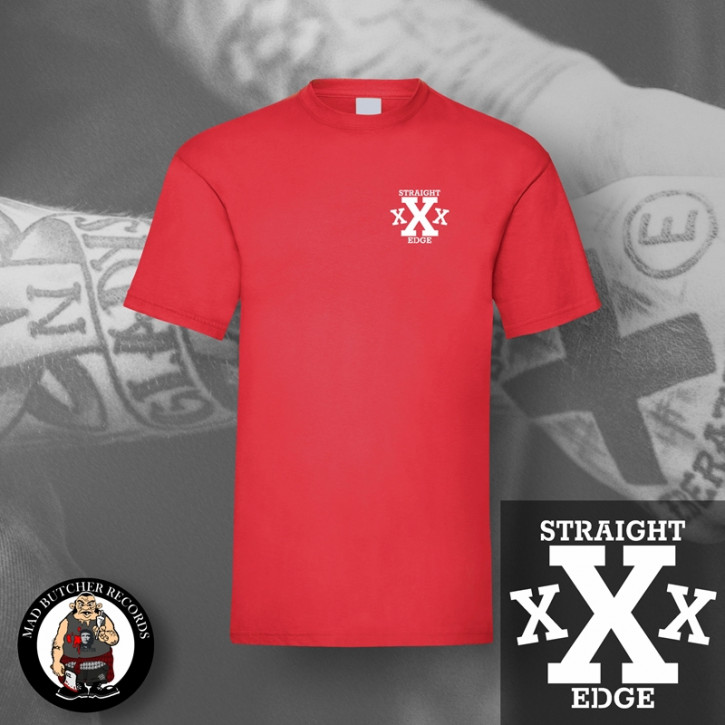 STRAIGHT EDGE XXX SMALL T-SHIRT S / red