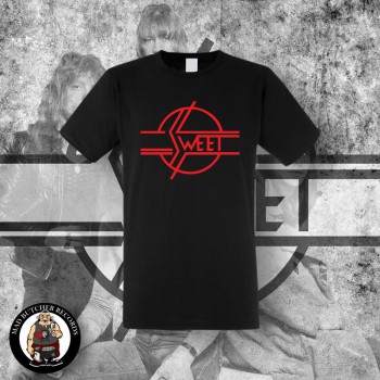 THE SWEET LOGO T-SHIRT SCHWARZ / M / ROT