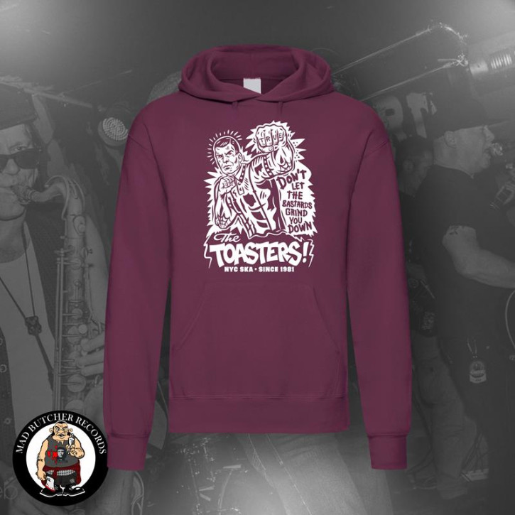 THE TOASTERS BASTARDS HOOD S / BORDEAUX RED