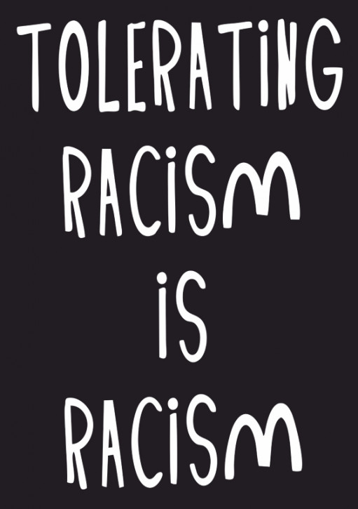 TOLERATING RACISM AUFKLEBER (10 Stück)