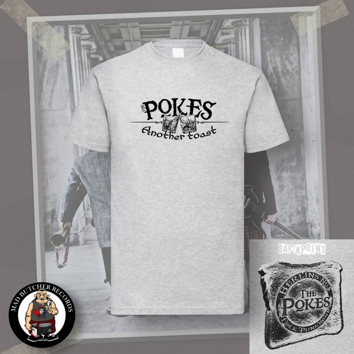 THE POKES ANOTHER TOAST T-SHIRT XL / GRAU