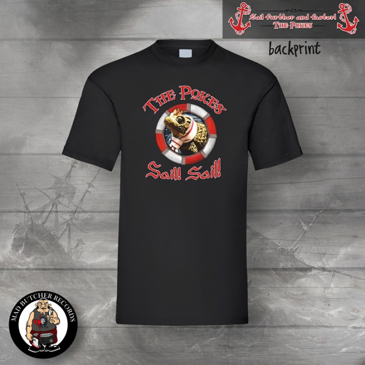 THE POKES SAIL T-SHIRT Black / S