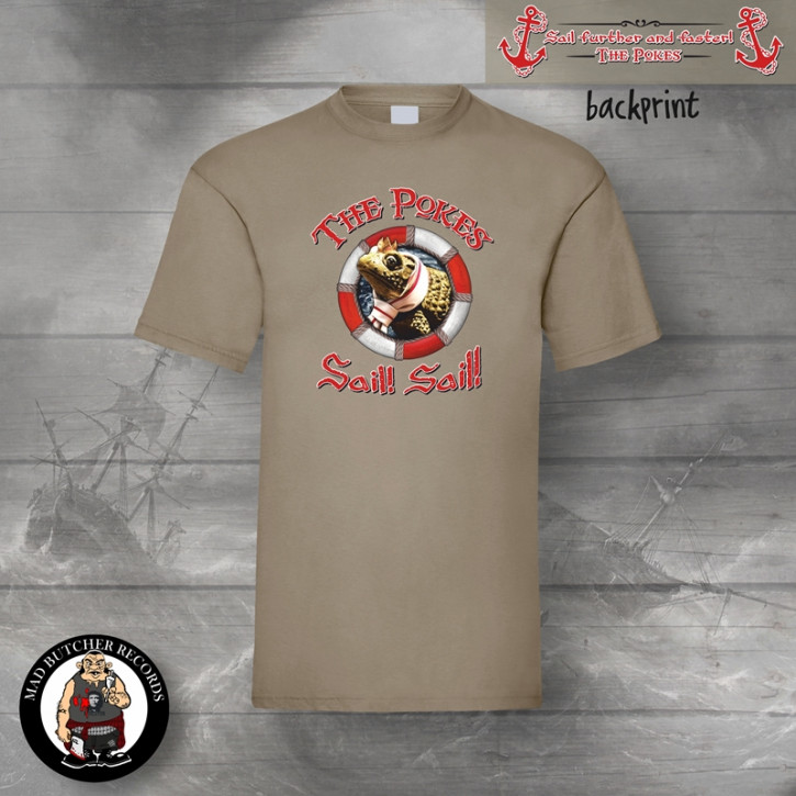 THE POKES SAIL T-SHIRT L / BEIGE
