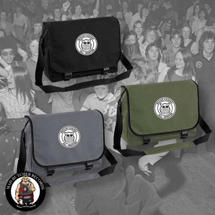 WIGAN CASINO NIGHT OWL MESSENGER BAG